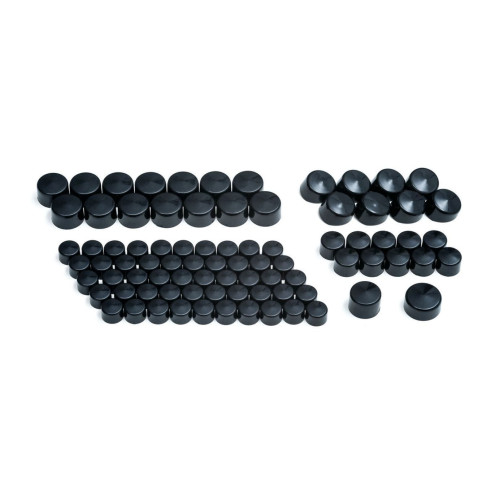 PartzBiz HD: 4412081-Kuryakyn Kool Kaps Bolt Covers Caps Engine Kit Twin Cam EVO Black 84 piece 2452 PartzBiz HD: 4412081-Kuryakyn Kool Kaps Bolt Covers Caps Engine Kit Twin Cam EVO Black 84 piece 2452