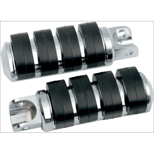 PartzBiz HD: 4412084-Kuryakyn Chrome Large ISO-Pegs with Bullet Style Female Mount Adapters Universal PartzBiz HD: 4412084-Kuryakyn Chrome Large ISO-Pegs with Bullet Style Female Mount Adapters Universal