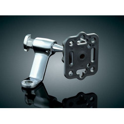 PartzBiz HD KA1799 - Kuryakyn Premium Chrome Mount Kit-ตัวยึดกระจก | 1799