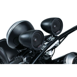PartzBiz HD KA2713 - Kuryakyn RoadThunder Black Speaker Pods & Bluetooth¬Æ Audio Controller MTX 2713