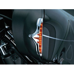 PartzBiz HD KA3724 - Kuryakyn Run-Turn Edge Chrome Accents สำหรับ Harley Batwing Fairing (ea) | 3724 PartzBiz HD KA3724 - Kuryakyn Run-Turn Edge Chrome Accents สำหรับ Harley Batwing Fairing (ea) | 3724