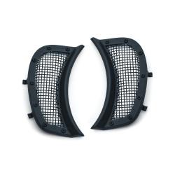 PartzBiz HD KA6519 - Kuryakyn ซาตินสีดำตาข่ายไฟหน้า Vent Accents สำหรับ Harley Road Glide FLTR 15-18 6519 PartzBiz HD KA6519 - Kuryakyn ซาตินสีดำตาข่ายไฟหน้า Vent Accents สำหรับ Harley Road Glide FLTR 15-18 6519