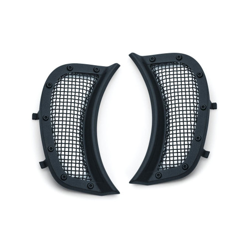 PartzBiz HD: 4411892-Kuryakyn Satin Black Mesh Headlight Vent Accents for Harley Road Glide FLTR 15-18 6519 PartzBiz HD: 4411892-Kuryakyn Satin Black Mesh Headlight Vent Accents for Harley Road Glide FLTR 15-18 6519