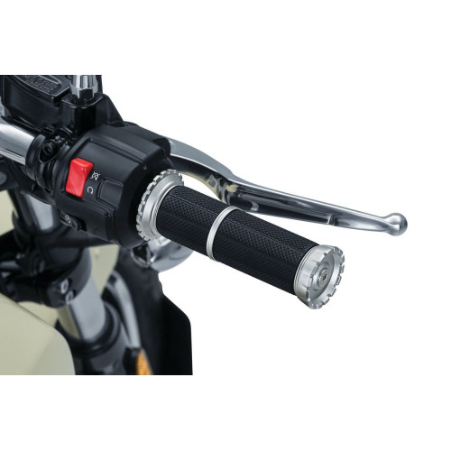 PartzBiz HD: 4411906-Kuryakyn Silver Riot Grips for 7/8" Diameter Bars Honda Yamaha 3586 PartzBiz HD: 4411906-Kuryakyn Silver Riot Grips for 7/8" Diameter Bars Honda Yamaha 3586