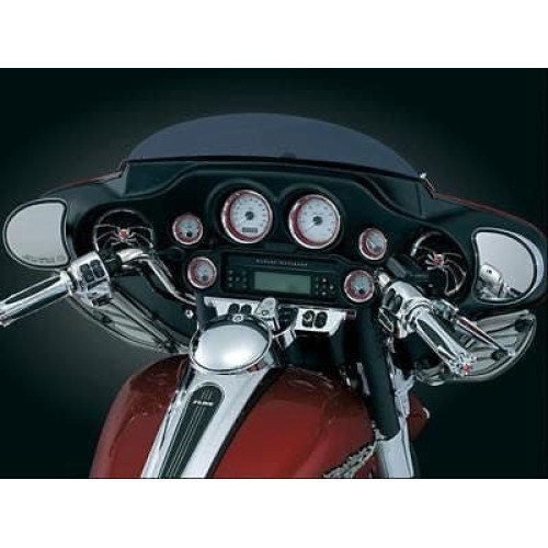 PartzBiz HD: 4411872-Kuryakyn Chrome Small 2 ” Deluxe Gauge Bezels Rings สำหรับ Harley FLH/T 86-13 | 3782