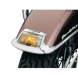 PartzBiz HD KA4824 - Kuryakyn 4824 เลนส์ปลายบังโคลนควันและชุดหลอดไฟ Harley Touring & Heritage