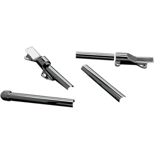 PartzBiz HD: 4411854-Kuryakyn Chrome 4 Piece Swingarm Cover Set for Harley Softail Models 00-07 | 8108