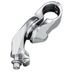 PartzBiz HD KA4520 - Kuryakyn Chrome Tour Tech Tall Rider Cruise Peg Mounts (สั้น) 4” สำหรับบาร์ 1-1/4” | 4520 PartzBiz HD KA4520 - Kuryakyn Chrome Tour Tech Tall Rider Cruise Peg Mounts (สั้น) 4” สำหรับบาร์ 1-1/4” | 4520