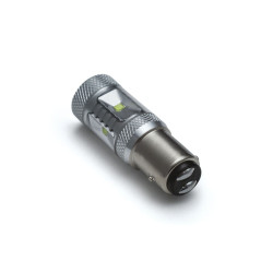 PartzBiz HD KA2239 - Kuryakyn White / White Dual Circuit 1157 Front High Intensity LED Bulb Harley | 2239