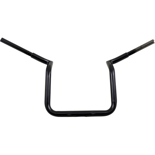 PartzBiz HD: 4411736-LA Choppers 1-1/4 แฮนด์จักรยาน Prime Ape สีดำ 12 นิ้ว Rise Indian Challenger