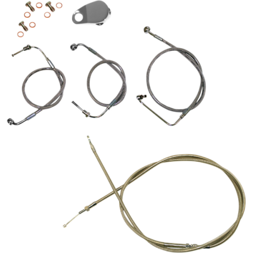 PartzBiz HD: 4411639-LA Choppers 12-14 Stock Mini Ape Hanger DD ชุดสายไฟ Harley Softail 18-Up