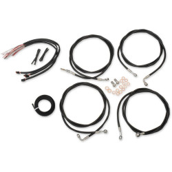 PartzBiz HD DS06101941 - LA Choppers ชุดสายเคเบิลขยาย Mini Ape สีดำไวนิล ABS FLHT/X 17 | LA-8054KT2-08B PartzBiz HD DS06101941 - LA Choppers ชุดสายเคเบิลขยาย Mini Ape สีดำไวนิล ABS FLHT/X 17 | LA-8054KT2-08B