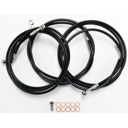 PartzBiz HD DS17413908 - ชุดสายเบรคสแตนเลส La Choppers ไวนิลสีดำสำหรับ Harley Touring รุ่น 14 - 15 ”-17 ” PartzBiz HD DS17413908 - ชุดสายเบรคสแตนเลส La Choppers ไวนิลสีดำสำหรับ Harley Touring รุ่น 14 - 15 ”-17 ”