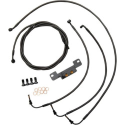 PartzBiz HD DS06620203 - LA Choppers สายเบรคชุดสาย 15-17 Mini Apes Midnight ไม่มี ABS Harley M8 17-Up PartzBiz HD DS06620203 - LA Choppers สายเบรคชุดสาย 15-17 Mini Apes Midnight ไม่มี ABS Harley M8 17-Up