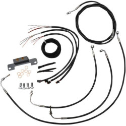 PartzBiz HD DS06620217 - LA Choppers Cable & Wire Kit 18-20 Ape Hangers สีดำ ไม่มี ABS Harley M8 17-Up PartzBiz HD DS06620217 - LA Choppers Cable & Wire Kit 18-20 Ape Hangers สีดำ ไม่มี ABS Harley M8 17-Up