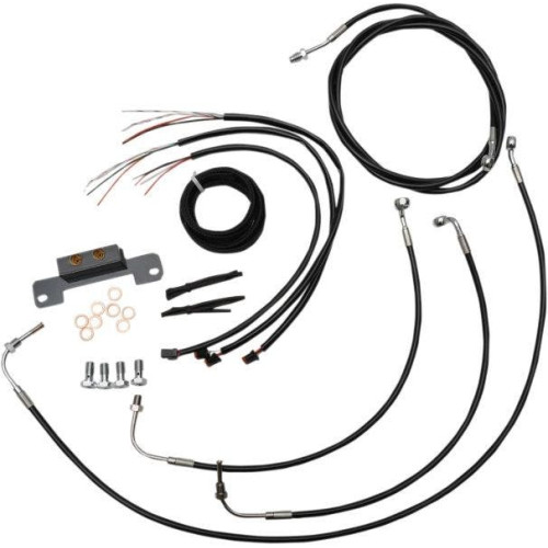 PartzBiz HD: 4411623-LA Choppers Cable & Wire Kit 18-20 Ape Hangers สีดำ ไม่มี ABS Harley M8 17-Up PartzBiz HD: 4411623-LA Choppers Cable & Wire Kit 18-20 Ape Hangers สีดำ ไม่มี ABS Harley M8 17-Up