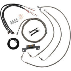 PartzBiz HD DS06620210 - LA Choppers Cable & Wire Kit Standard 12-14 Bars Stainless No ABS Harley M8 17-Up PartzBiz HD DS06620210 - LA Choppers Cable & Wire Kit Standard 12-14 Bars Stainless No ABS Harley M8 17-Up