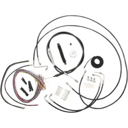 PartzBiz HD DS06101239 - La Choppers Complete Black Vnyl Cable Line 15"-17" Kit Harley 08-13 FLH/X/R ABS | LA-8051KT2-13B PartzBiz HD DS06101239 - La Choppers Complete Black Vnyl Cable Line 15"-17" Kit Harley 08-13 FLH/X/R ABS | LA-8051KT2-13B