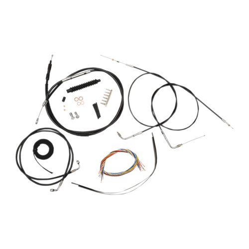 PartzBiz HD: 4411569-La Choppers ชุดสายไฟ Vnyl สีดำ 15 ”-17 ” Kit Harley 07-10 FXST/B/C | LA-8140KT2-16B PartzBiz HD: 4411569-La Choppers ชุดสายไฟ Vnyl สีดำ 15 ”-17 ” Kit Harley 07-10 FXST/B/C | LA-8140KT2-16B