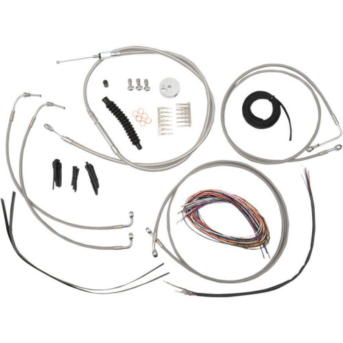 PartzBiz HD: 4411424-สายสแตนเลส La Choppers 15 ”-17 ” Kit Harley 08-13 FLTR W/ABS | LA-8050KT2-16 PartzBiz HD: 4411424-สายสแตนเลส La Choppers 15 ”-17 ” Kit Harley 08-13 FLTR W/ABS | LA-8050KT2-16