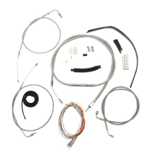 PartzBiz HD: 4411396-สายสแตนเลส La Choppers 18 ”-20 ” Kit Harley 00-06 FXST/B/C | LA-8130KT2-19 PartzBiz HD: 4411396-สายสแตนเลส La Choppers 18 ”-20 ” Kit Harley 00-06 FXST/B/C | LA-8130KT2-19
