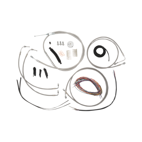 PartzBiz HD: 4411381-La Choppers Complete Stainless Cable Line 12"-14" Kit Harley 08-13 FLH/X/R ABS | LA-8051KT2-08 PartzBiz HD: 4411381-La Choppers Complete Stainless Cable Line 12"-14" Kit Harley 08-13 FLH/X/R ABS | LA-8051KT2-08