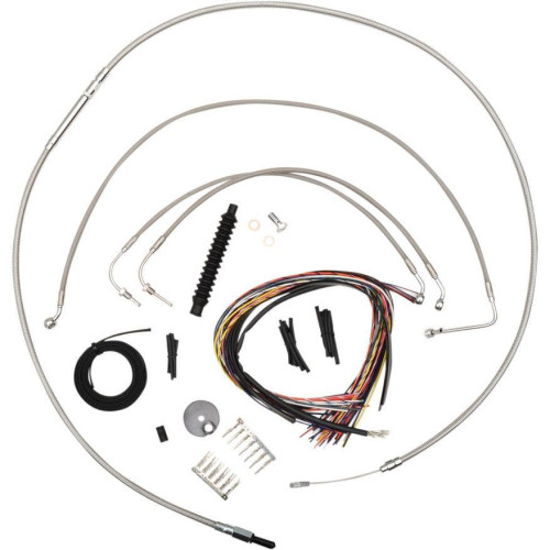 PartzBiz HD: 4411382-สายสแตนเลส La Choppers 15 ”-17 ” Kit Harley 08-13 FLHT/X/R | LA-8010KT2-08 PartzBiz HD: 4411382-สายสแตนเลส La Choppers 15 ”-17 ” Kit Harley 08-13 FLHT/X/R | LA-8010KT2-08
