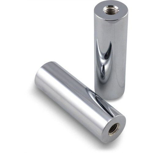 PartzBiz HD: 4411303-LA Choppers LA-7335-04R Chrome 4 ตัวยกแฮนด์ตรง 1-1/4 เส้นผ่านศูนย์กลางคัสตอมมอเตอร์ไซค์จักรยาน Universal Harley Davidson เมตริก Indian Upgrade Replacement Handle Bar Mount Extenders 0602-1017 06021017