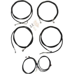 PartzBiz HD DS06620562 - LA Choppers Plug Play Cable Wire Kit 15-17 Ape Hanger ABS Black Harley Touring 17-Up