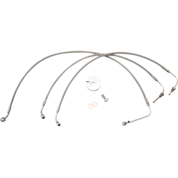 PartzBiz HD DS17416237 - La Choppers Stainless Steel Brake Line Kit for Mini Ape Hanger Harley ABS Softail 18-Up PartzBiz HD DS17416237 - La Choppers Stainless Steel Brake Line Kit for Mini Ape Hanger Harley ABS Softail 18-Up