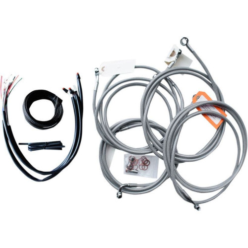PartzBiz HD: 4411197-La Choppers Stainless Steel Complete 18"-20" Handlebar Cable Kit 16 FLHT/X ABS | LA-8053KT2-19 PartzBiz HD: 4411197-La Choppers Stainless Steel Complete 18"-20" Handlebar Cable Kit 16 FLHT/X ABS | LA-8053KT2-19