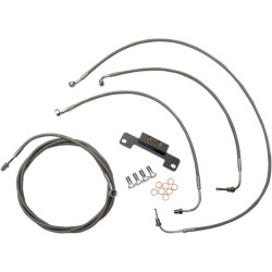 PartzBiz HD DS06620195 - LA Choppers Standard Cable Brake Line Kit Mini Ape Hanger No ABS Harley M8 17-Up