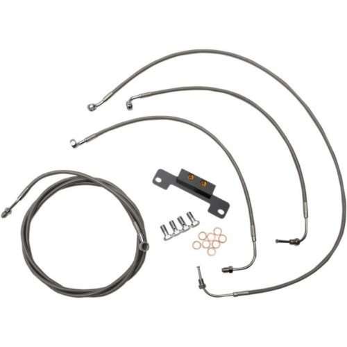 PartzBiz HD: 4411198-LA Choppers Standard Cable Brake Line Kit Mini Ape Hanger No ABS Harley M8 17-Up PartzBiz HD: 4411198-LA Choppers Standard Cable Brake Line Kit Mini Ape Hanger No ABS Harley M8 17-Up