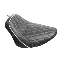 PartzBiz HD LPLY-007DMWTP - Le Pera Black Bare Bones Solo Seat สีขาว Diamond Stitch Harley Softail 18-23 PartzBiz HD LPLY-007DMWTP - Le Pera Black Bare Bones Solo Seat สีขาว Diamond Stitch Harley Softail 18-23