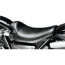 PartzBiz HD LPL-858 - Le Pera L-858 Smooth Black Low Profile Silhouette Solo Seat Harley FXR 82-00 | L-858
