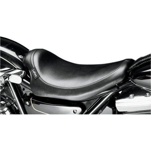 PartzBiz HD: 4411081-Le Pera L-858 Smooth Black Low Profile Silhouette Solo Seat Harley FXR 82-00 | L-858