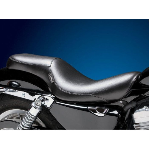 PartzBiz HD: 4411060-Le Pera LF-846 Black Smooth Silhouette 2-Up Seat 3.3 Gal Tank Harley XL 10-Up best new saddel sportster custom chopper bobber upgrade