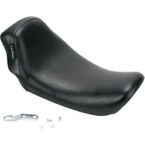 PartzBiz HD: 4411048-Le Pera Smooth Black Vinyl Bare Bones Solo Seat for 06-16 Harley Dyna FLD FXD/WG | LK-001