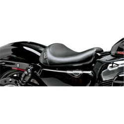 PartzBiz HD LPLK-006 - Le Pera LK-006 Smooth Black Solo Driver Seat Harley Sportster XL1200X/V 10-17 | LK-006