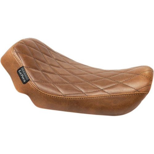 PartzBiz HD: 4410993-Le Pera LK-351DMTDV Diamond Brown Streaker Solo Full Profile Seat Harley FXD 06- | LK-351DMTDV