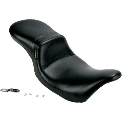 PartzBiz HD: 4410972-Le Pera Daytona 2-up Smooth Vinyl Seat for Harley Touring FLH/T 08-15 | Le Pera