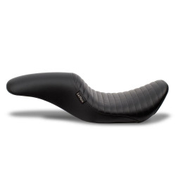 PartzBiz HD LPLK-867NBPT - Le Pera Silhouette Pleated Seat for Arlen Ness Winged Stretched Gas Tank 19-852