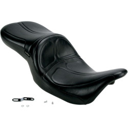 PartzBiz HD LPLK-957 - Le Pera Stitch 2 Up Black Maverick Seat 1 Piece Touring Harley FLH/T 08-16  | LK-957