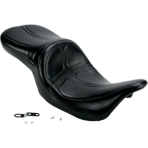 PartzBiz HD: 4410918-Le Pera Stitch 2 Up Black Maverick Seat 1 Piece Touring Harley FLH/T 08-16  | LK-957