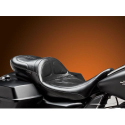PartzBiz HD LPLK-957DLBR - Le Pera Maverick Daddy ขายาว เบาะ 2-Up Stitched พร้อมพนักพิง Harley FLH 08-15 | เลอ เปอร่า