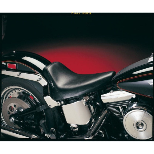 PartzBiz HD: 4410875-Le Pera LN-007 ตะเข็บดำเรียบ Bare Bones Solo Seat 84-99 Softail FXST FLST | LN-007