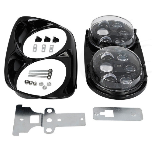 PartzBiz HD: 4410726-ไฟหน้า LED พร้อม Halo Dual Projector Daymaker Style 04-13 Harley Road Glide FLTR PartzBiz HD: 4410726-ไฟหน้า LED พร้อม Halo Dual Projector Daymaker Style 04-13 Harley Road Glide FLTR