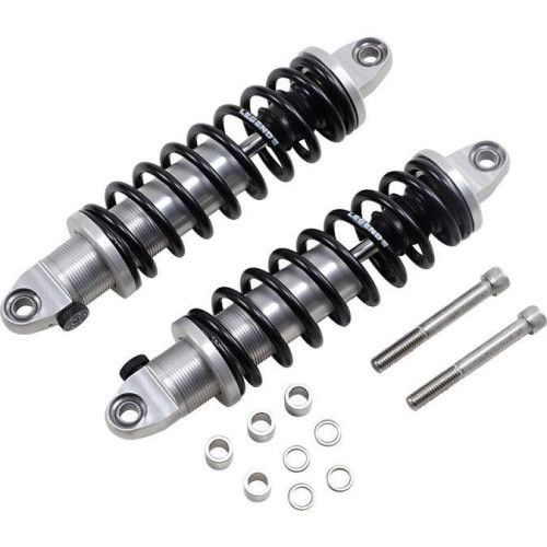PartzBiz HD: 4410707-Legend Clear Anodized Revo-A ปรับ 14” L Heavy Duty Shocks Harley Dyna FXD | 1310-1778 PartzBiz HD: 4410707-Legend Clear Anodized Revo-A ปรับ 14” L Heavy Duty Shocks Harley Dyna FXD | 1310-1778