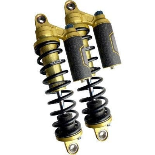 PartzBiz HD: 4410548-Legend Suspension 13" Gold Standard REVO ARC Piggyback Shocks HD Sportster 04-Up 1310-1918 13101918 electra road street glide king fat bob boy low softail slim deluxe heritage Harley Davidson FXR Disc Glide Low Rider Sport Grand touring Custom reserv