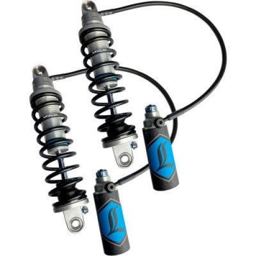 PartzBiz HD: 4410556-Legend Suspension 13" Clear Standard REVO ARC Remote Reservoir Shocks HD FL 99-08 1310-1926 13101926 electra road street glide king fat bob boy low softail slim deluxe heritage Harley Davidson FXR Disc Glide Low Rider Sport Grand touring Custom reser